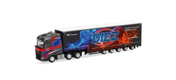 "Herpa 319263 - 1:87 Daf Xg+ Volumengardinenplanen-Sattelzug \"Diez\" - Neu"-image