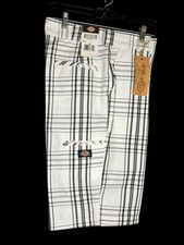 dickies mens white black plaid twill regular fit work shorts 36 32 40 46 48 new