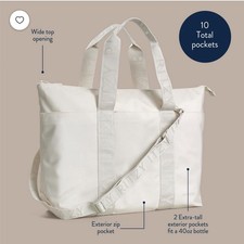 NEW Itzy Ritzy Belong All-in-tote Diaper Cream Stroller Bag Retail: 149