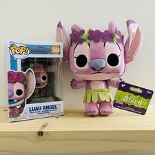 Funko Pop Disney Lilo Stitch Luau Angel 1568 Luau Plush Bundle NIB NWT