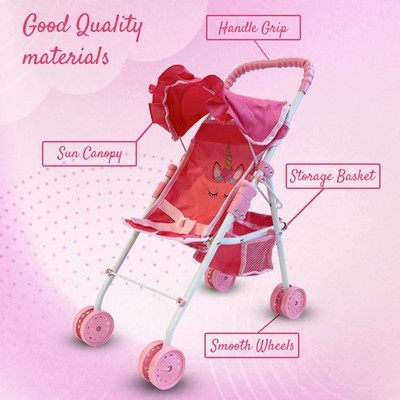 My First Baby Doll Stroller for Toddlers 3 Year Old Girls, Little Kids |  Folding | eBay