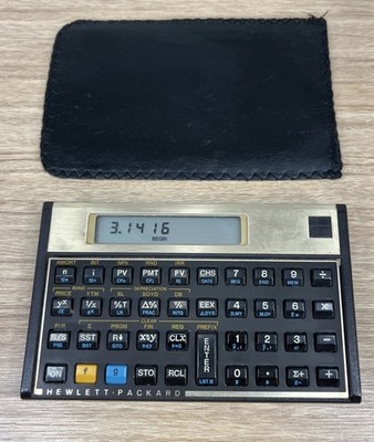 Vintage Hewlett-Packard HP 12C Scientific Calculator w/Case Tested & Working