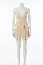 Loveshackfancy Alonna Blooming Floral Mini Dress Lemon  Spritz