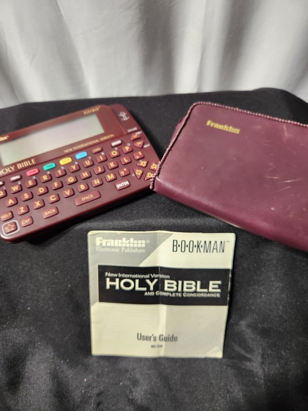 Franklin NIV-640 Bookman Holy Bible Digital Pocket Bible - NWOB