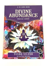 Divine Abundance Oracle Cards by Tosha Silver 52-Card Deck with Guidebook