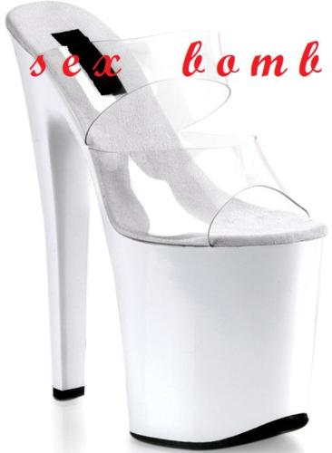 Sexy Zapatos Mujer Fetiche Disco Zuecos Sandalias Talón 20 Desde Número 35  Al 44 | eBay