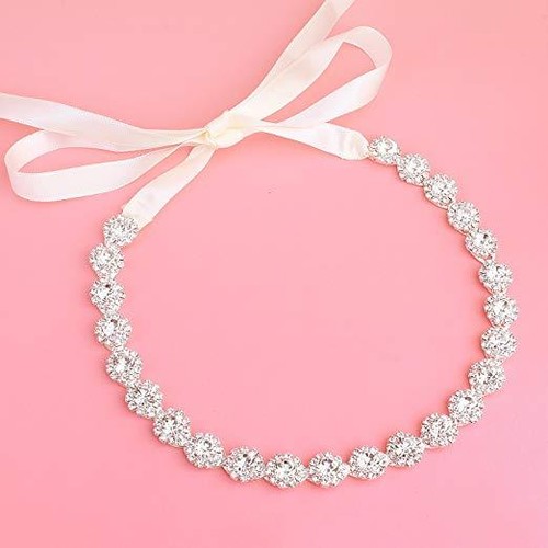 Braut Kopfschmuck Hochzeit Stirnband mit Kristall - Bild 2 von 3