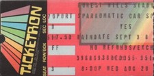 YES 1984 9012LIVE TOUR FOREST HILLS STADIUM CONCERT TICKET STUB / JON ANDERSON
