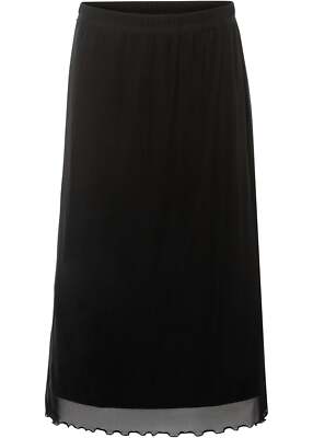 Neu Rock Gr. 36/38 Schwarz Damen Midi-Rock Skirt