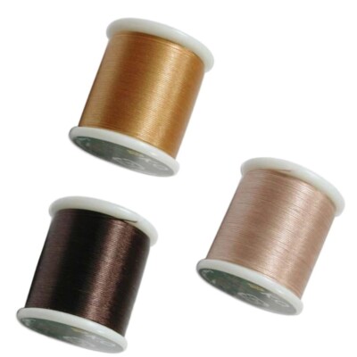 Japanese Nylon Beading K.O. Thread Natural Beige, Brown & Gold STKO-CMB02
