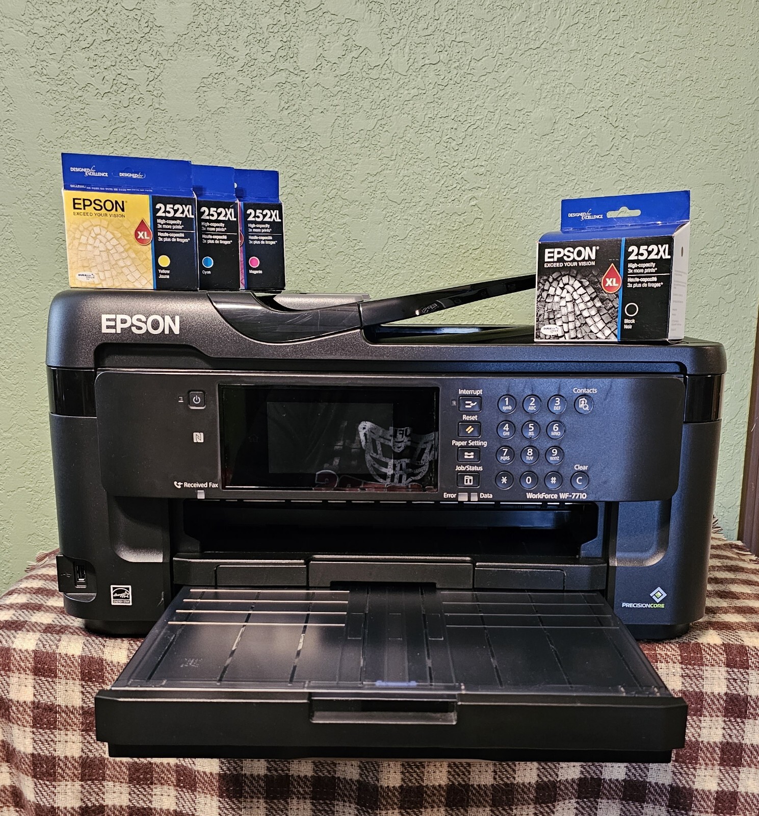 Epson Workforce WF7720 AllInOne Inkjet Printer Plus Extra Ink Reset