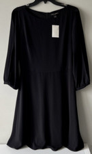 NWT Banana Republic Split Sleeve Dress Size 4 Women Black New W Tags