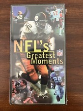 NFL's Greatest Moments Football Documentary VHS 1997 NFL Films Harry Kalas NEW