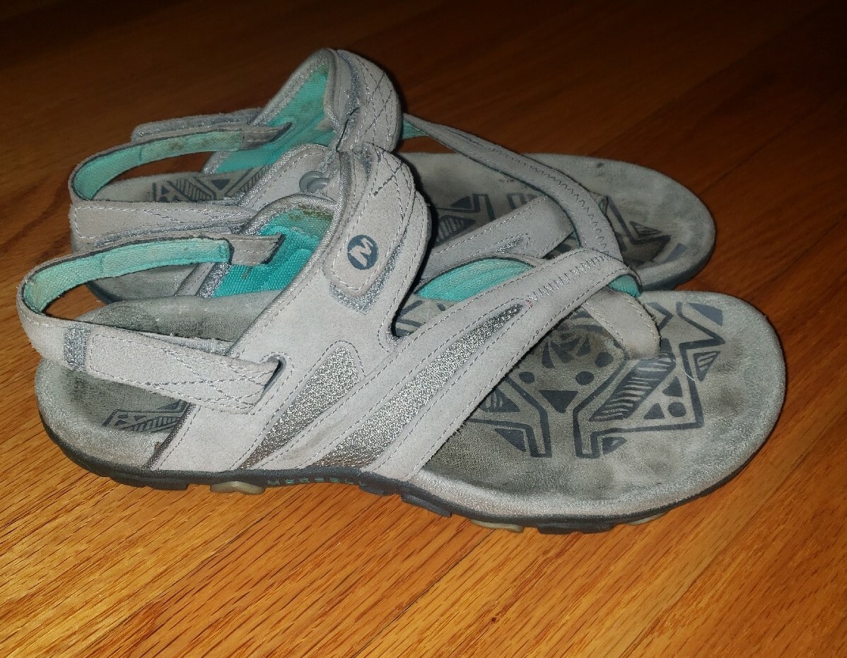 Sandali da donna grigi Merrell taglia 8