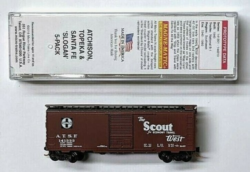 MTL Micro-Trains 02051107 Santa Fe ATSF 141333 "The Scout" Bx-37 40 pies vagón de carga | Zustand: New