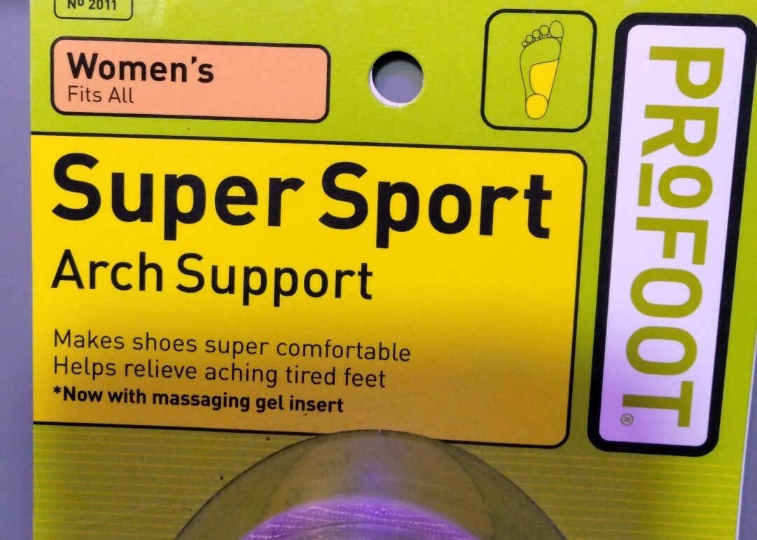 Profoot Super Sport Arch Support Massaging Gel Women's One Size Fits All 1 Pair eBay