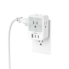 Multi Plug Wall Outlet Splitter, TESSAN Surge Protector 4 Outlet Ex... Fast Ship