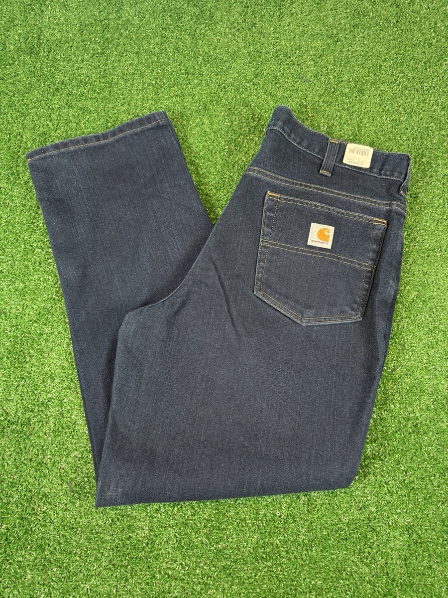 Carhartt Men's Work Jeans 386-83 36x30 Modern Fit Dark Wash