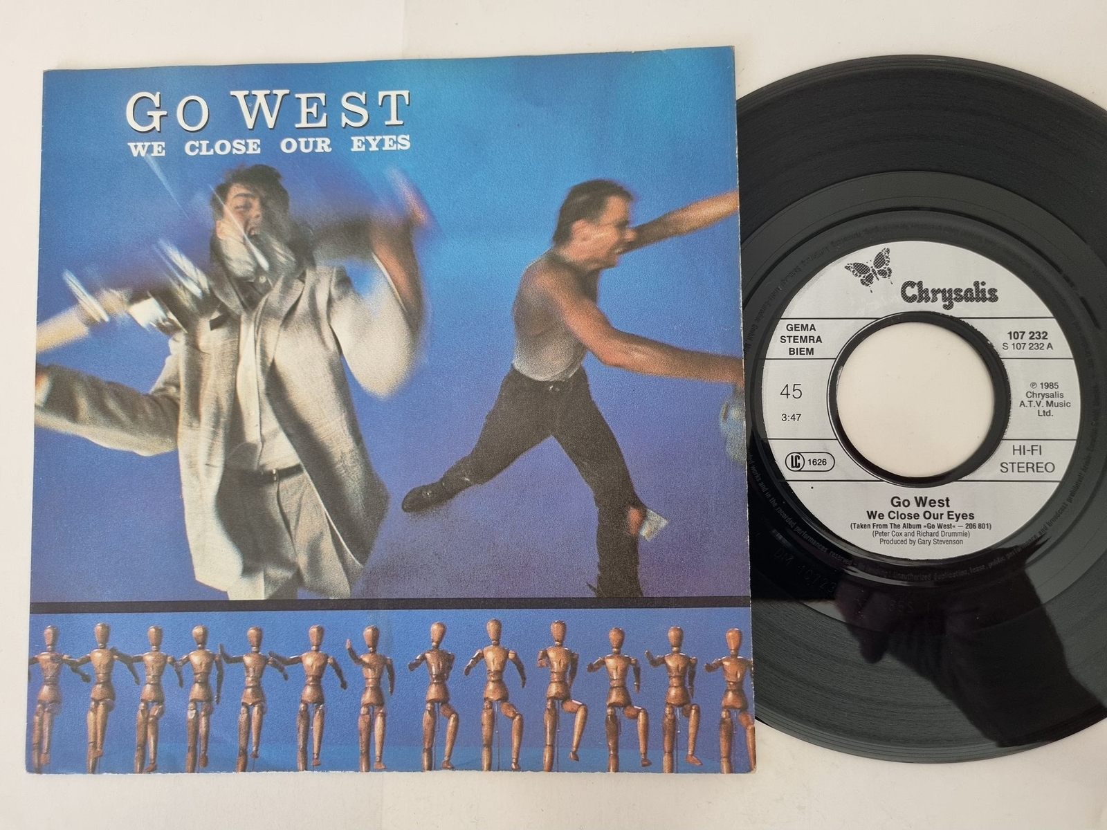 Go West - We Close Our Eyes 7'' Vinyl Germany