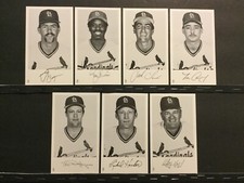 1986 St Louis Cardinals Team Issue Postcards 21 Different NM Clark, Smith Sku23B