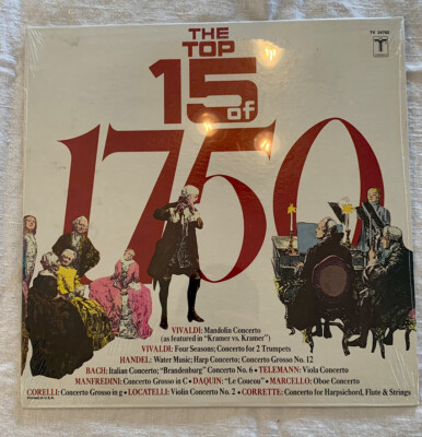 The Top 15 of 1750 - Vivaldi, Handel,Bach and More - Turnabout Records 1980 NEW!