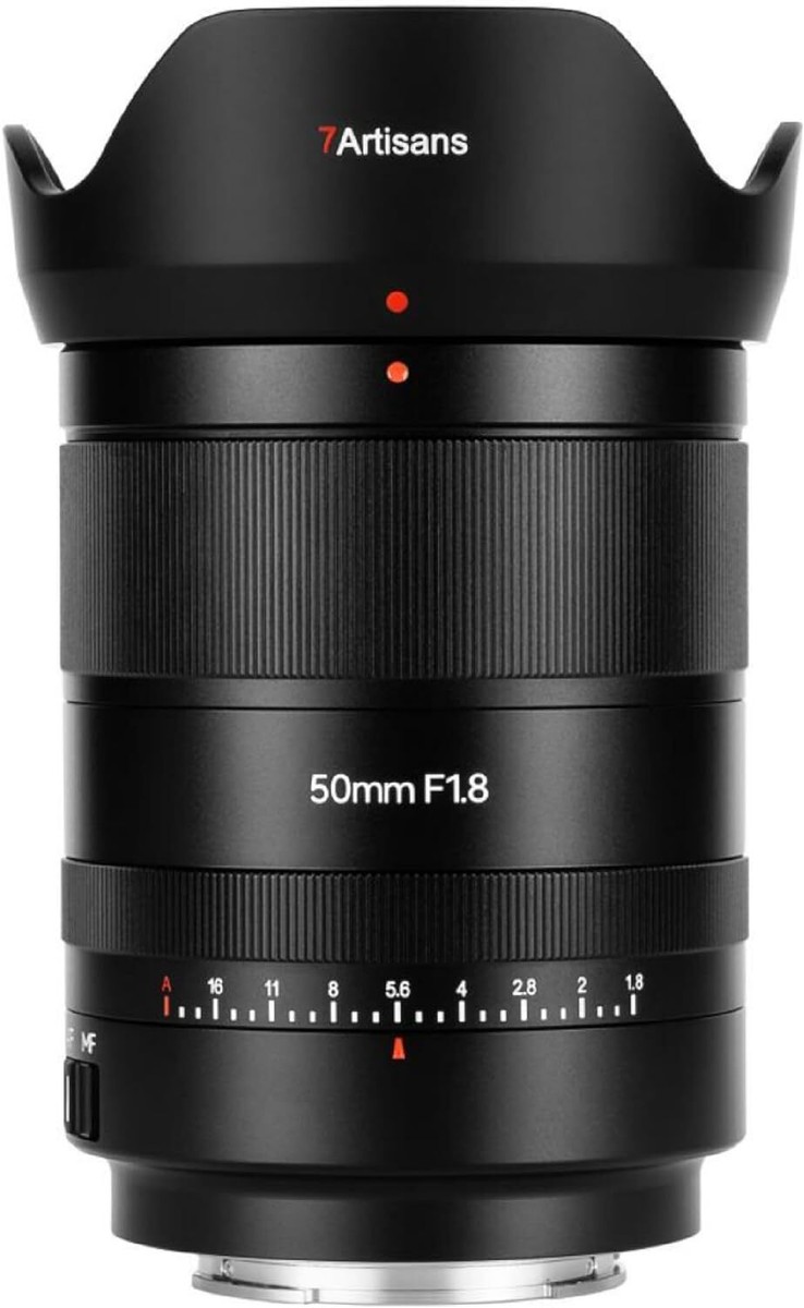 7artisans 50mm FE Full Frame STM Auto Focus Lens for Sony E-Mount  Camera