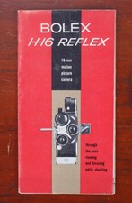 BOLEX H-16 REFLEX SALES BROCHURE, 24 PANEL FOLD OUT/185026