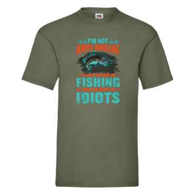 Ich bin nicht antisozial Ich würde nur lieber angeln als mit Idioten zu reden Small-2XL