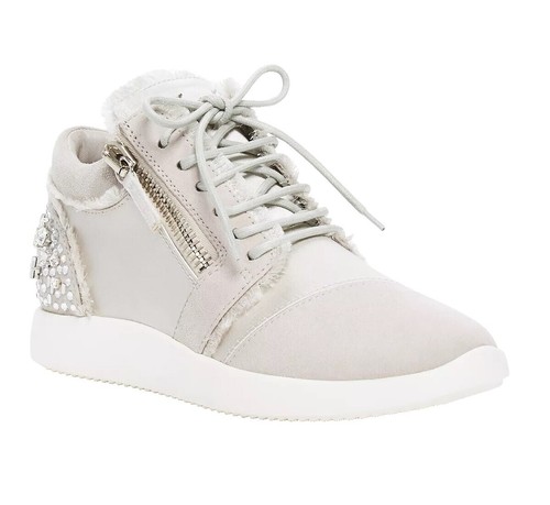 Giuseppe Zanotti May London Olive Green Suede Mid Sneaker 
