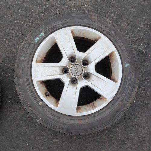 16" AUDI A4 ALLOY WHEEL RIM & TYRE 215/55R16 8E06010258 #1
