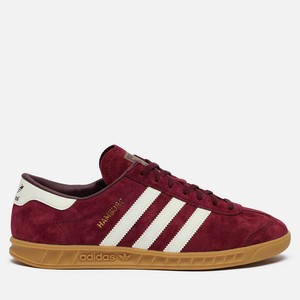 adidas hamburg red leather