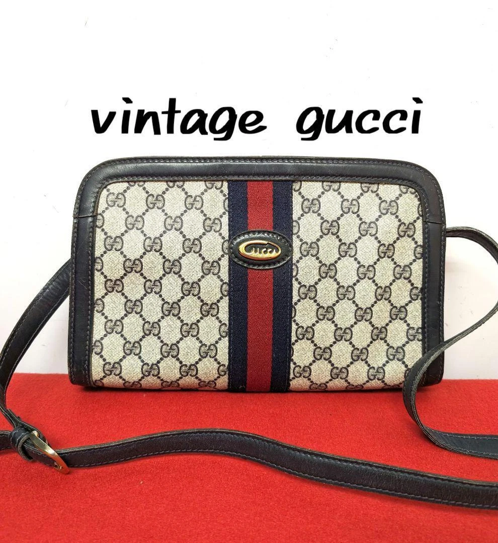 gucci logo cursif bandoulière sac bandoulière sherry line marine