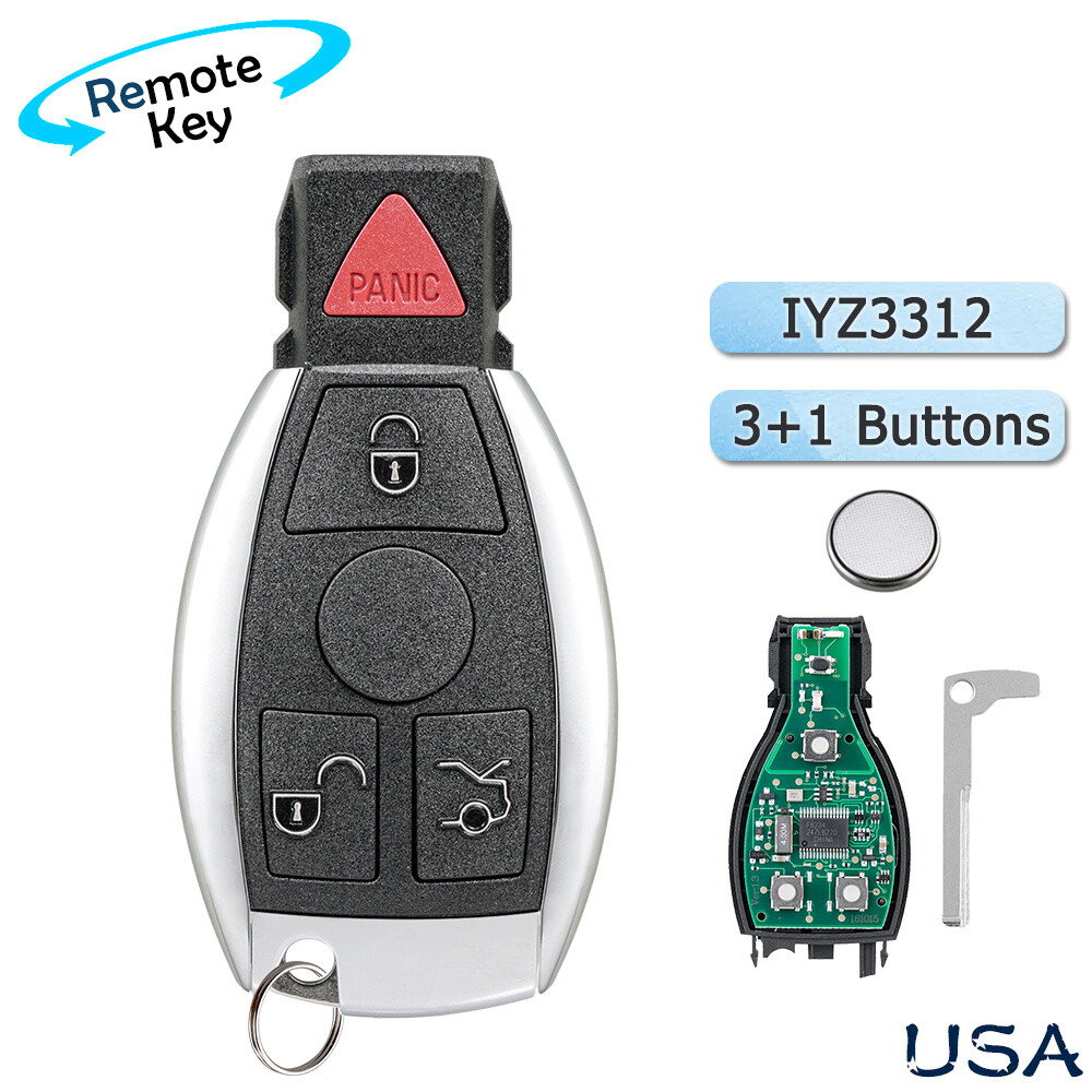 Replacement For Mercedes Benz E320 E350 E400 E550 E63 Key Fob Remote