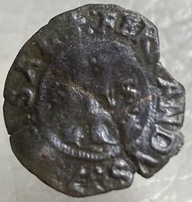 1400’s Coin King Ferdinand Queen Isabella 1474-1516 Spain Blanca Genuine Rare