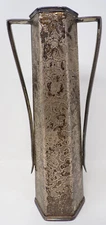 Antique Silver Plated Floral Vase Tapestry WB Weidlich Brothers 11.5 in # 3539