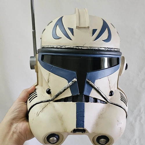 Casco 1:1 Star Wars The Clone Wars Capitán Rex Cosplay Accesorios Máscara de resina Adultos - Imagen 14 de 19