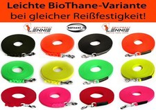 Leichte dünne BioThane® Schleppleine Super Flex 9 mm, Hundeleine, Welpenleine