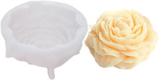 3.5 Inch Peony Silicone Mold, Flower Candle Molds, Soap Soy Wax DIY Handcraft Ac