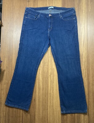Levi's Women Sz 24W 41x31 Blue 512 Perfectly Slimming Bootcut Jeans