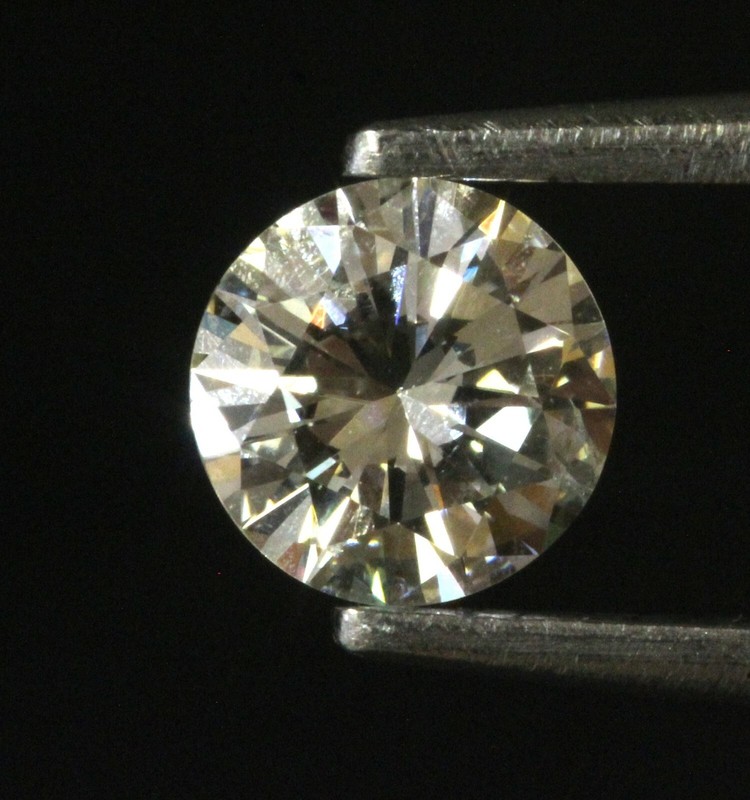 GIA loose certified .67ct I1 K Natural round diamond Very Good Cut