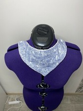 Bavoir bébé bleu clair fait main en bambou BIO.