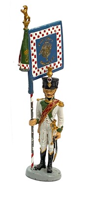 Alter Zinnsoldat - Fahnenhalter - Onore E Fidelis Senza Macchia