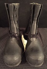 NEW USGI Cold Weather Insulated Rubber Combat Boots Black Mickey Mouse Bunny