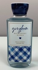 Bath Body Works Gingham Shower Gel 10 fl oz Blue Florals Fresh Fruit Clean Scent