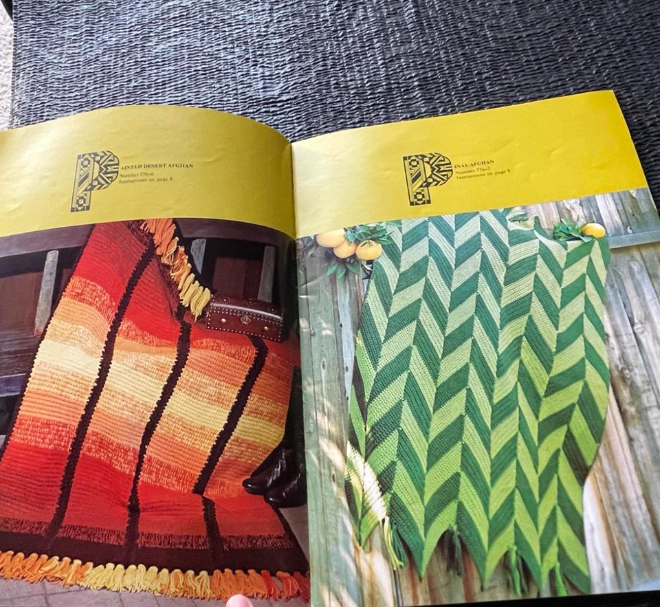 Afghan Fashion Collection Columbia-Minerva Book 776 Nantuk Sweater 1970 Patterns - Image 4 of 4