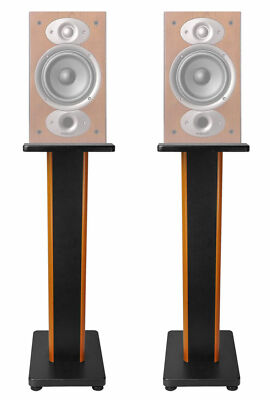 Pair 28'' 2-Tone Speaker Stands For Polk Audio RTI A1 Bookshelf Speakers