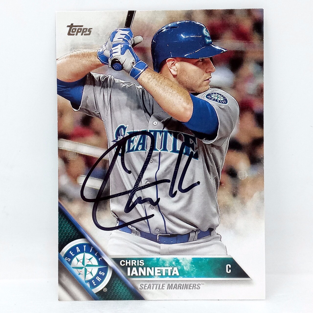 2016 Topps #653 CHRIS IANNETTA Signed Card Autograph MARINERS ANGELS ROCKIES
