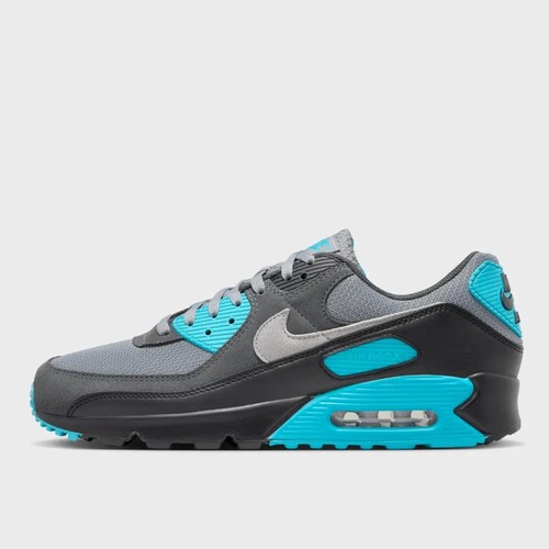 Nike Mens Air Max 90, Size 9 UK, Cool Grey Dusty Cactus Trainers DM0029 013 - Picture 2 of 7