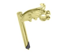 NEW! GENUINE VINTAGE LOWRIDER WING STYLE STEEL BICYCLE STEM 21.1MM IN GOLD.