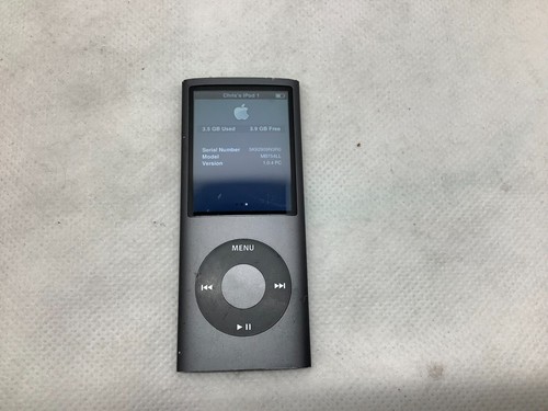 Apple iPod Nano 4th Generation A1285 MP3 Media Player Black 8GB 2" Display - Picture 4 of 6
